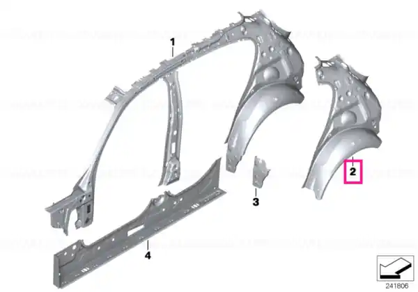 Ofertă specială Wheel arch outer rear left - BMW