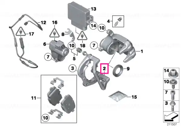 Ofertă limitată Calliper carrier right - BMW