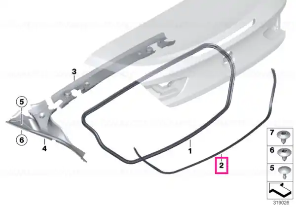 Popular Gutter strip 1504MM - BMW