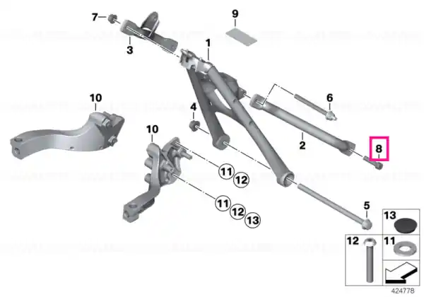 Șurub ISA M10X40-8.8 - BMW Motorrad Reducere extra