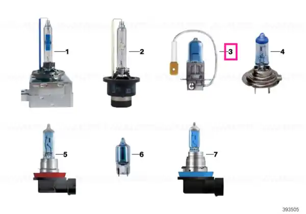 BMW Blue halogen bulbs 2 X H3 Disponibil imediat