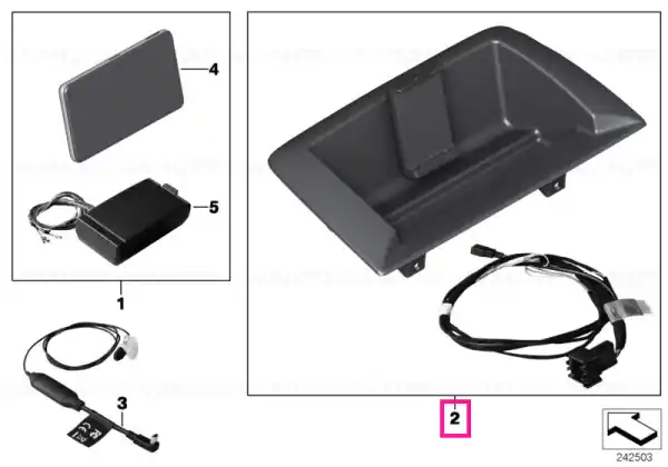 Plată sigură Installation kit, Navigation Portable - BMW