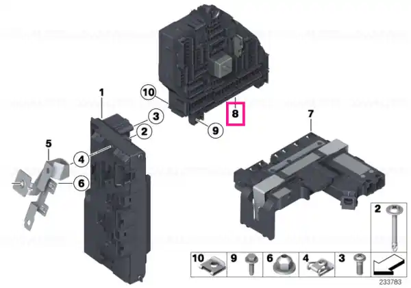 Discount Power distribution box, rear - BMW