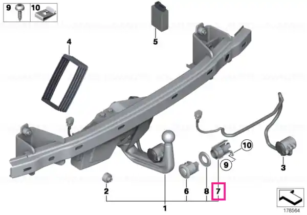 Consola comutator cuplaj remorca - BMW Reducere extra