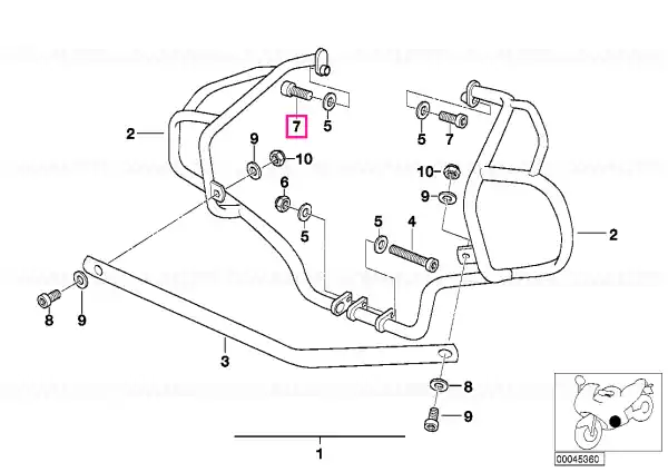 Șurub ISA M10X55 - BMW Motorrad Popular