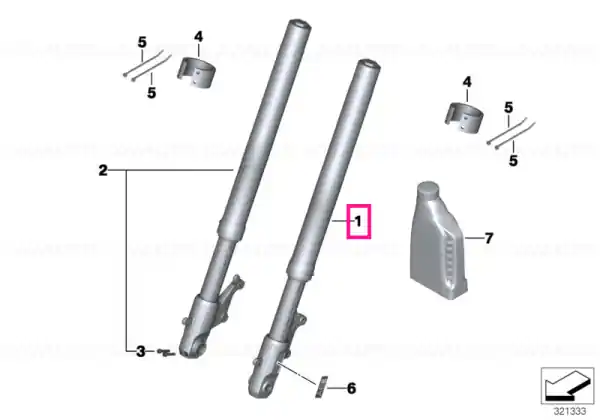 Premium Fork leg left - BMW Motorrad