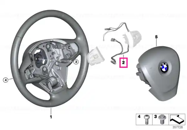 Reducere extra connecting line, steering wheel - BMW