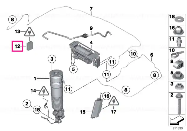 Control unit, air suspension - BMW Reducere de preț
