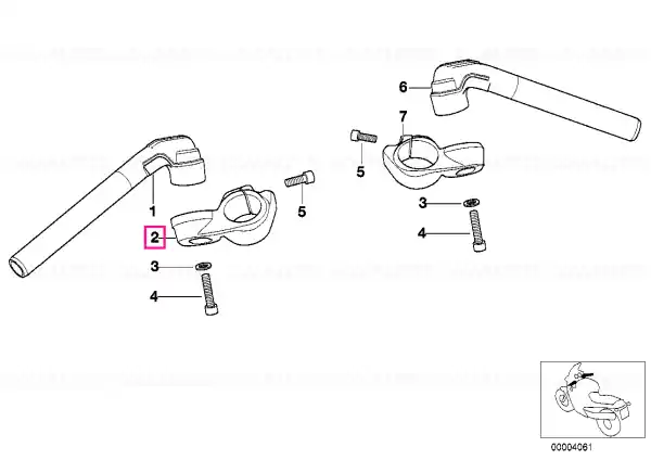 Suport ghidon confort stânga - BMW Motorrad Cumpără online