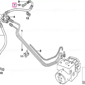 Bestseller Furtun frână față ABS - BMW Motorrad
