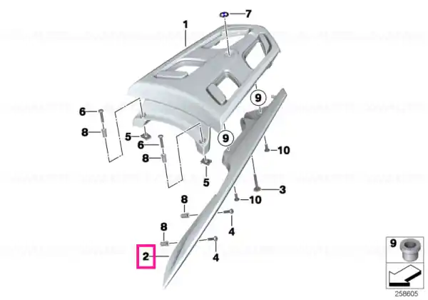Ofertă specială Grab handle, left - BMW Motorrad