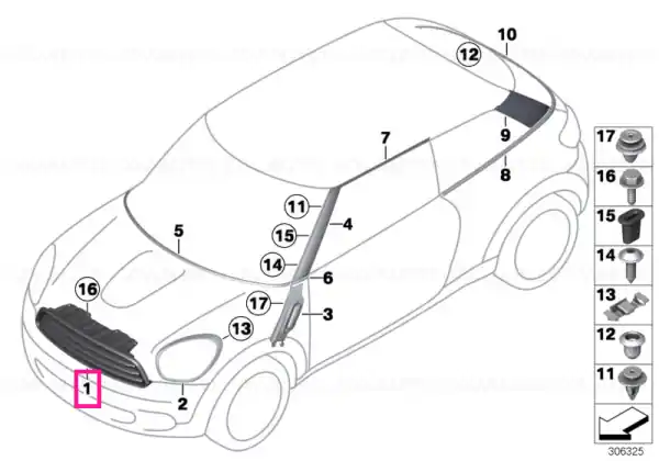 Reduceri Grill front COOPER S - BMW - Mini