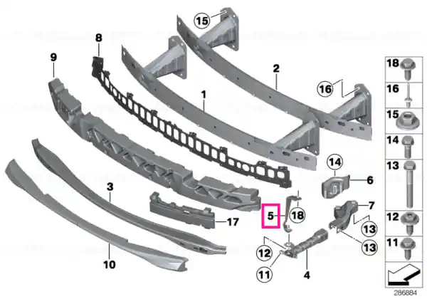 Vertical strut, right M / FGS - BMW Reducere