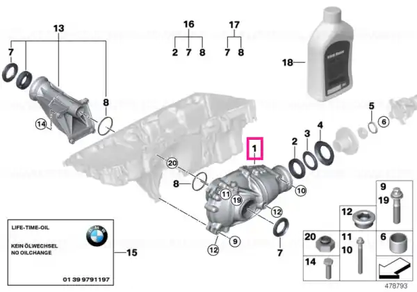 Ofertă limitată Exch-front differential I=3,64 - BMW