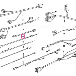 Wiring engine room lamp/spraying nozzle - BMW Super ofertă