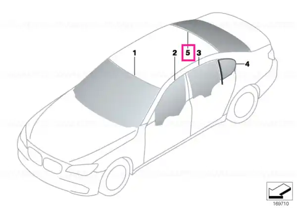Rear window green SSG - BMW Ieftin