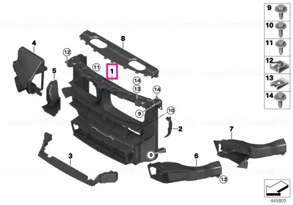 Air duct - BMW Preț mic
