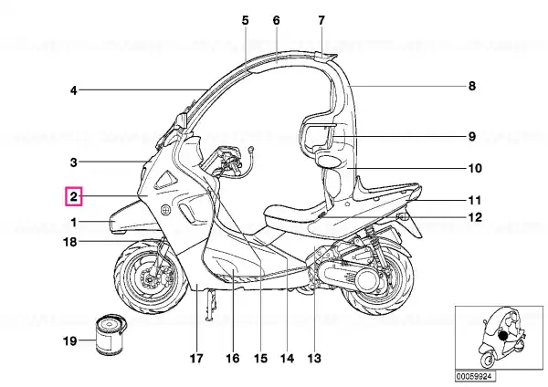 Ofertă exclusivă Panou lateral dreapta GRAPHIT 2 MET. - BMW Motorrad