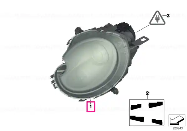 Headlight, bi-xenon, AHL, left - BMW - Mini Retur gratuit