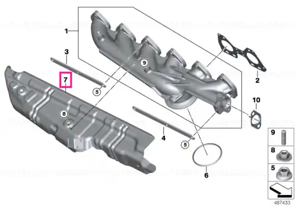 Heat protection shield - BMW Preferatul clienților