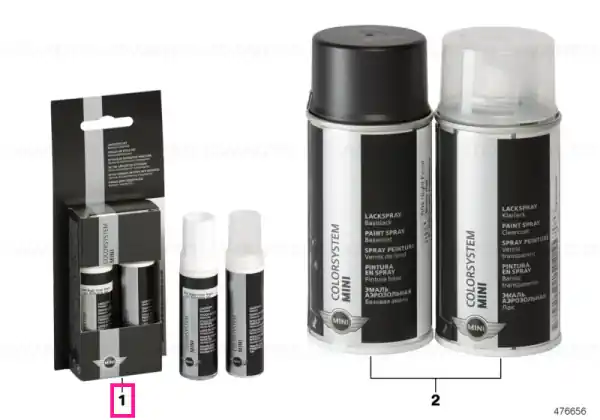 Livrare expres Touch-up stick set, Anthracite met. 2X12ML (FELGE) - BMW - Mini