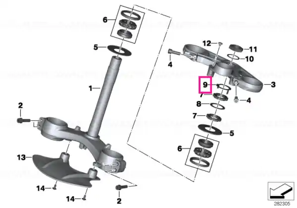 Securing plate - BMW Motorrad Ofertă