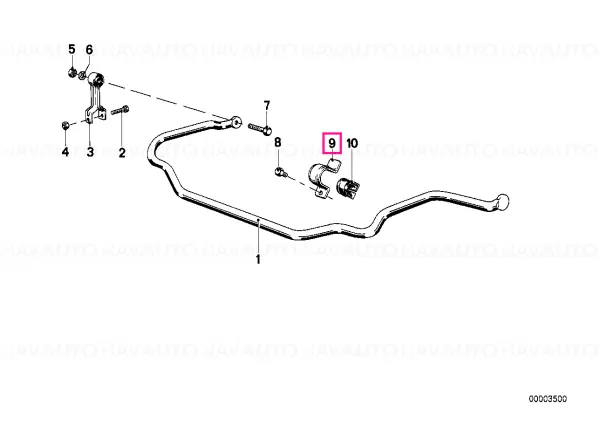 Stabilizer support - BMW Bestseller