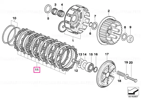 Lamellar package - BMW Motorrad Reduceri