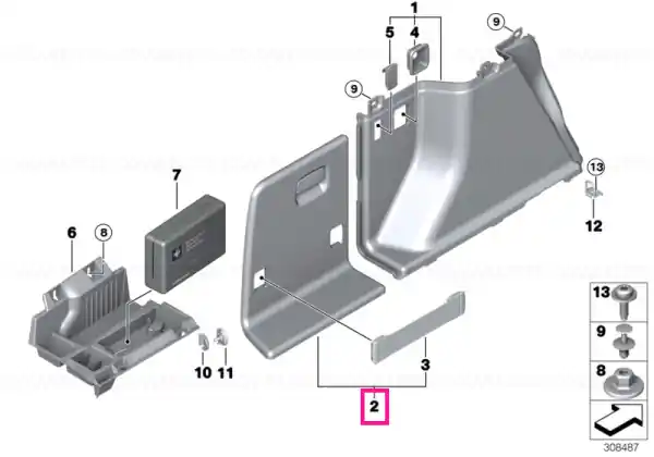 Ofertă Left trunk flap ANTHRAZIT - BMW