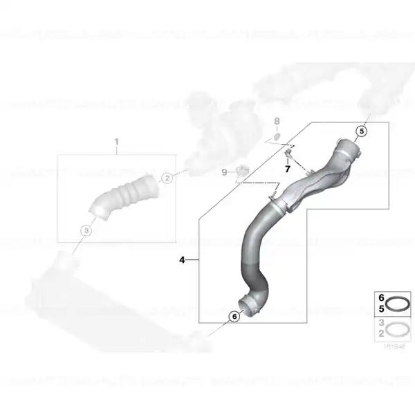Lichidare de stoc Conducta intercooler BMW X5 E70; X6 E71