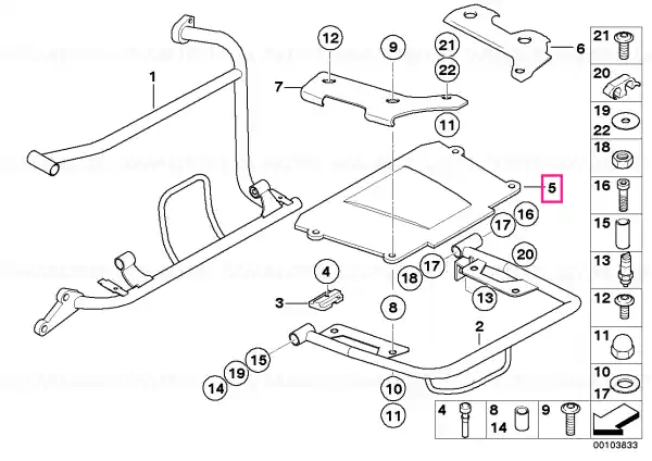 Carrier plate - BMW Motorrad Ieftin