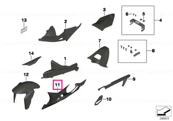 Engine spoiler CFK - BMW Motorrad Ofertă limitată