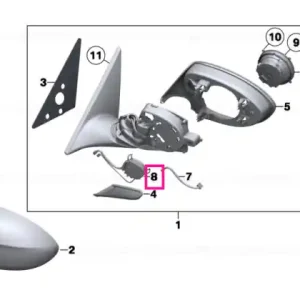 Wiring electr.ext.mirror drivers side - BMW Promoție