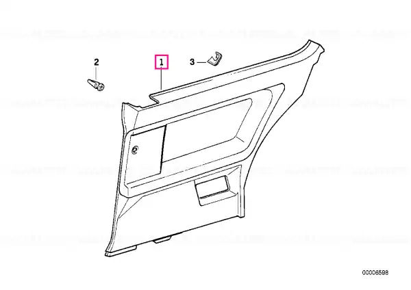 Ieftin Panou trim lateral spate dreapta ANTHR. 0506/511 ANTHR. - BMW