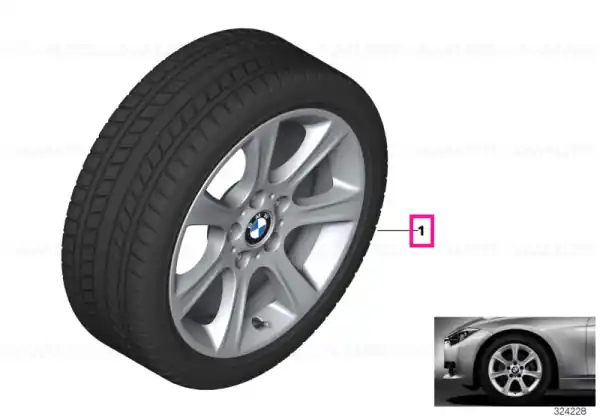 Cel mai bun preț Roată completă de iarnă - Star Spoke 394 cu anvelopa Bridgestone Blizzak LM-32 - 225/55R17 97H - BMW Seria 3 F34 GT