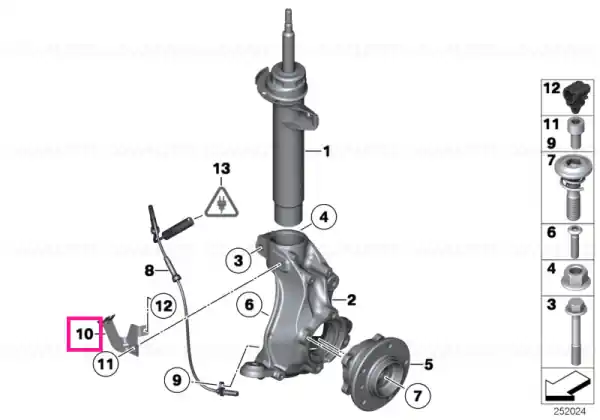 Discount Suport generator impulsuri dreapta - BMW