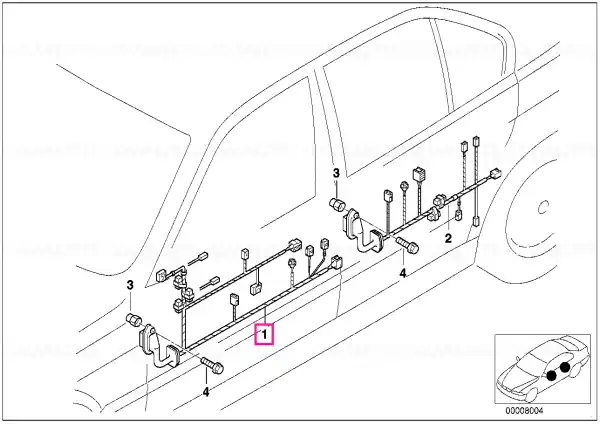 Expediere rapidă Wiring co-drivers side - BMW