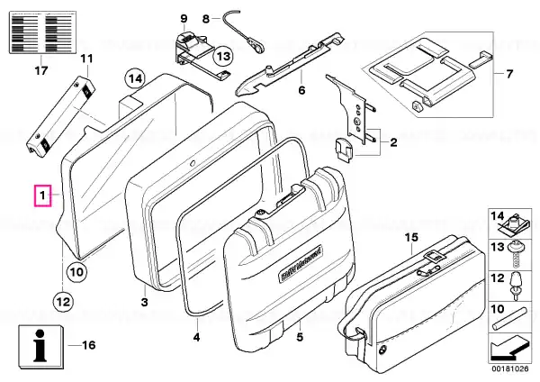 Retur gratuit Case bottom, left - BMW Motorrad