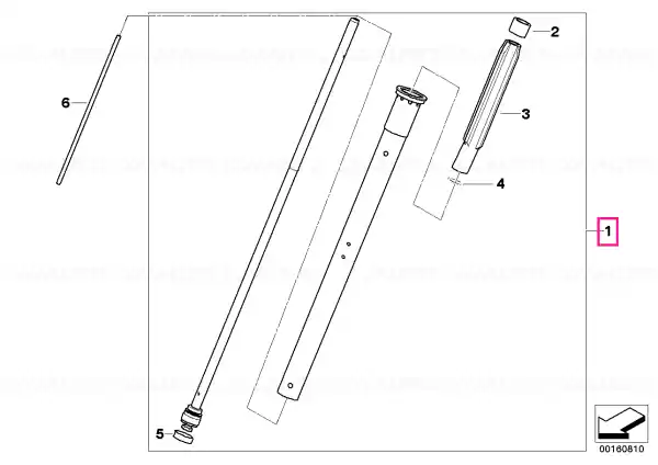 Cel mai vândut Damper unit, left - BMW Motorrad
