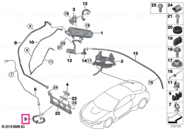 Țeavă ventilație - BMW Disponibil imediat