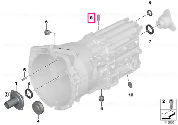 Plată securizată Breather tube - BMW
