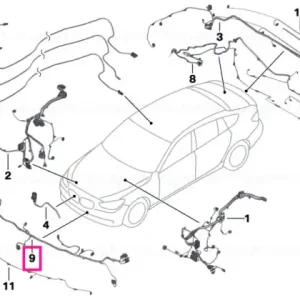 Wiring harness, front end - BMW Super ofertă