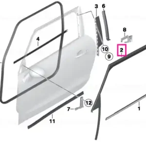 Window guide, right front door - BMW - Mini Reduceri