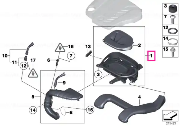 Intake silencer - BMW Reducere de preț