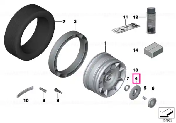 Ofertă exclusivă Hub cap, primed - BMW