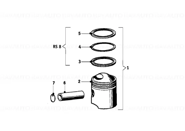 Piston FÜR ZYL.73,00 - BMW Motorrad Ieftin