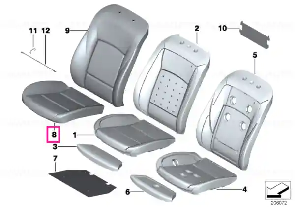 Preferatul clienților Capac scaun confort piele NASW SCHWARZ - BMW