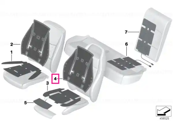 Popular Heating element, sports backrest - BMW