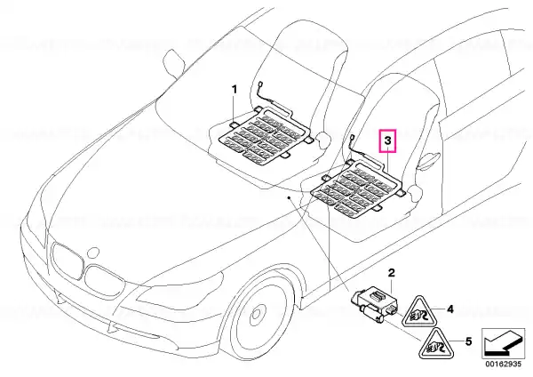 Reducere extra Senzor mat scaun sofer - BMW