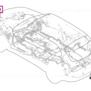 Wiring harness, front end - BMW Popular